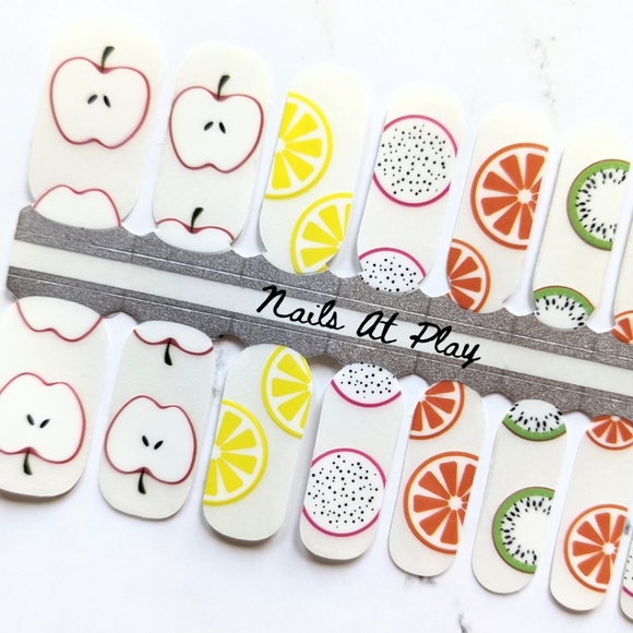 5 for $15 Nail Wraps- Fruit & Veg (transparent) - Picture 3 of 6